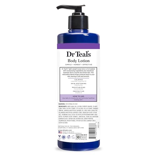 Dr Teal's 24 Hour Moisture+ Body Lotion, Lavender Essential Oil, 18 fl oz (Pack of 3) - image 8