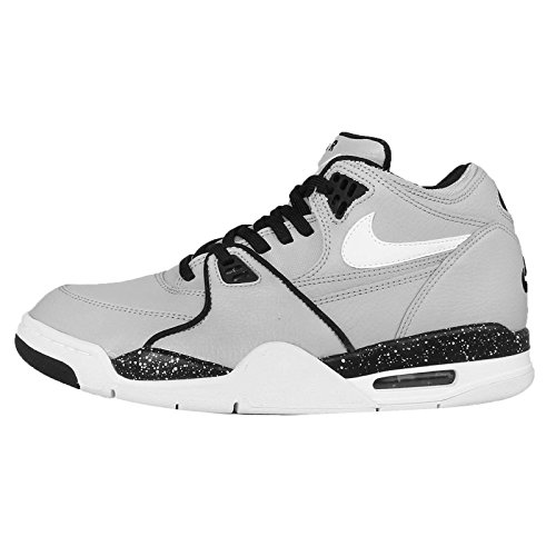 Nike Men's Air Flight 89, WOLF GREY/WHITE-BLACK, 9 M US