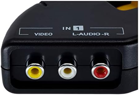 DIGIFLEX 3 Port AV Audio RCA Phono Selector Switch Connect Xbox, PS2, DVD
