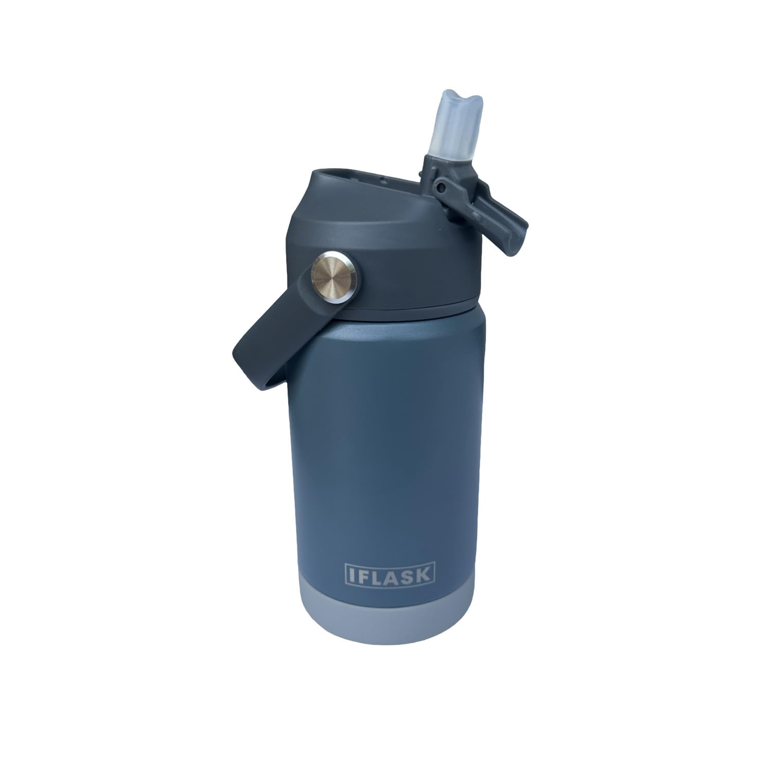 IFLASK 12oz Kids Water Bottle with Straw Lid | 100% Leak Proof | Insulated Stainless Steel Double Walled Thermos | BPA and Sweat free | Hot & Cold (