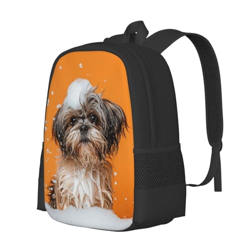 Compact Unisex 17 Inch Backpack Dog Bathing Bubble Streamlined Design for Urban Mobility Quick Trips & Daily Tasks2