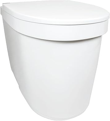 Separett Tiny Self-Contained Urine-Separating Compost Toilet | Built-in Urine Container with Emptying Sensor, No Additives or Mixing Needed, For Vans, RVs, Cabins, and Boats