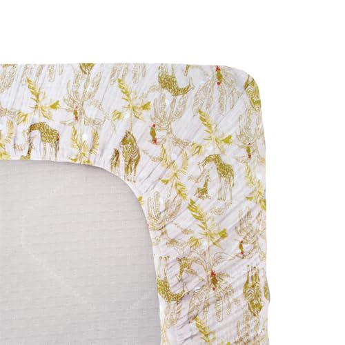 DOMIVA Spannbettlaken, Jersey, Bedruckt, Honey Moon, 60 x 120 cm