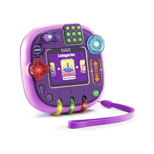 VTech RockIt Twist - Console de jeux éducative pour enfant, rose translucide