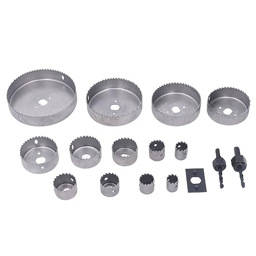 Kit de sierras de copa 17 piezas para madera y metal miniatura 3