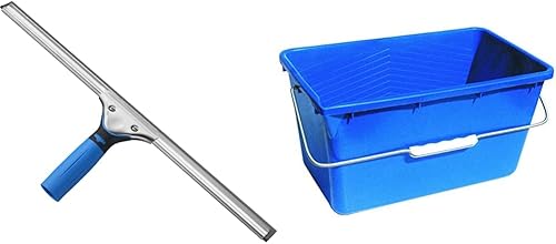 Unger Limpiador profesional de agarre para ventana y vidrio, 18 pulgadas y limpieza profesional, lavado, cubeta de fregona, 5 galones (18 litros)