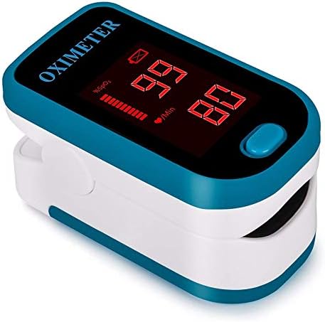 Sahyog Wellness LED Fingertip Pulse Oximeter measures Blood Oxygen Saturation and Pulse Rate Monitor with Battery (Blue)