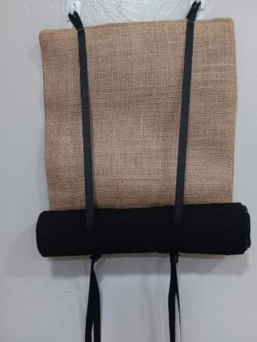 Classroom Security Curtain with Black Lining - Intruder Alert Burlap Door Cover 10"x35" - Image 6