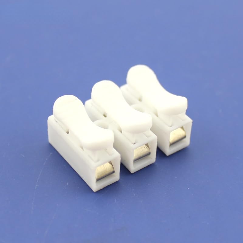 10PCS Push Quick Wire Cable Connector Wire Push in Terminals Quick Quick Cable Connector Electrical Cable Connectors(2 Pins)