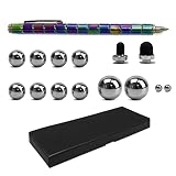 1 Set Farbe Magnetische Kugelschreiber, Dekompressions-Metall-Magnetstifte, Multifunktions-Magnet-Schreibstifte, verformbare Fingerspitzenstifte, Touchscreen-Eingabestifte, Stressabbau-Spielzeug