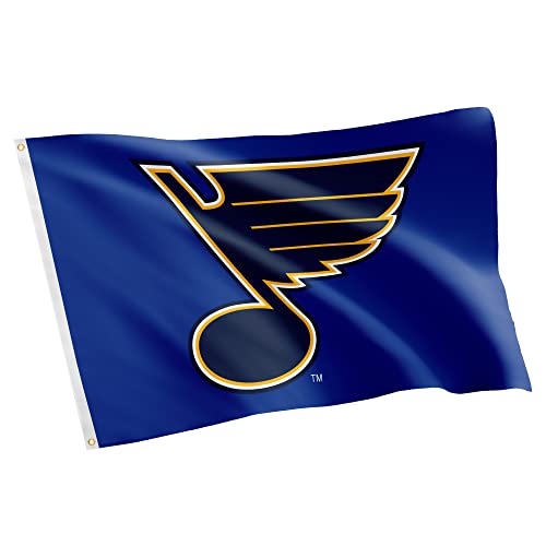 Desert Cactus St. Louis Blues Flag Saint Louis NHL National Hockey League 100% Polyester Indoor Outdoor 3x5 feet Team Flags (Design #1)