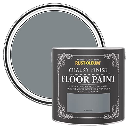 Rust-Oleum Grey Scratch-Proof Floor Paint in Matt Finish - Mineral Grey 2.5L