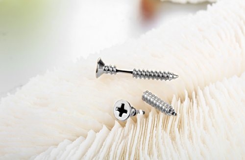 JewelryWe Orecchini da Uomo Donna in Acciaio