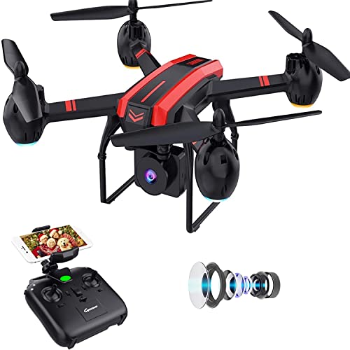 1080P Hd Camera Drones For Adults And Kids, X105W Drone With Camera Rc Quadcopter For Beginners, Wifi Live Video Cam, App Control, Altitude Hold, Headless Mode, Trajectory Flight, Gravity Sensor, 3D Flip, Custom Route, One Key Backward #TOP24