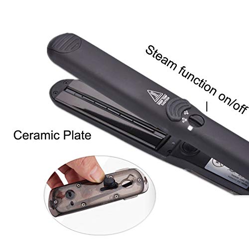 Professional Steam Hair Straightener By Umtype - Steam Styler Ceramic Tourmaline Flat Iron Salon Heater Hair Straightening Iron With Anion Care #TOP5