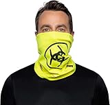 ARIAT Men's FR Polartec Neck/Face Ariat Logo Gaiter (Yellow)