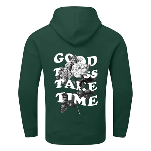 Hoodies for Men Letter Graphic Hooded Sweatshirts Unisex Causal Long Sleeve Drawstring Pullover Tops with Pocket4