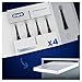 Oral-B iO Ultimate Clean Electric Toothbrush Head, Twisted & Angled Bristles for Deeper Plaque Removal, Pack of 4, Suitable for Mailbox, Black