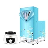 Secadora portátil plegable de 3 niveles: la nueva rejilla de secado con calefacción tiene un diseño de estante de 3 niveles y el acero inoxidable permite colocar hasta 15 kg de ropa en la secadora portátil a la vez.Cuando la secadora no está en uso, se puede plegar sin necesidad de desmontarla.