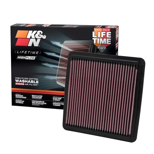 K&N High-Flow Original Lifetime Engine Air Filter: Increase Power: Premium, Washable: Compatible with 2003-2021 Subaru: (See Product Description for Select Models) 33-2304