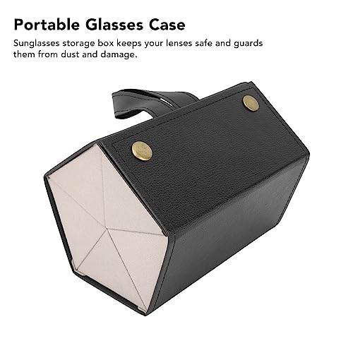 Image of Travel Sunglasses Organizer 5 Slots, Multiple Sunglasses Travel Case, Hanging Sunglasses Case, Foldable Eye Glasses Holder, Portable Eye Glasses Case, Multiple Pairs Eyeglasses Storage Box