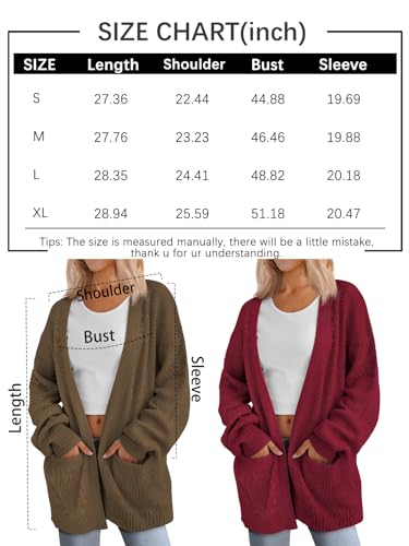 Lillusory SUVELAM Womens Fall Fashion Outfits Clothes 2024 Teacher Oversized Cardigan Sweaters Winter Chunky Knit Clothing thumb #5