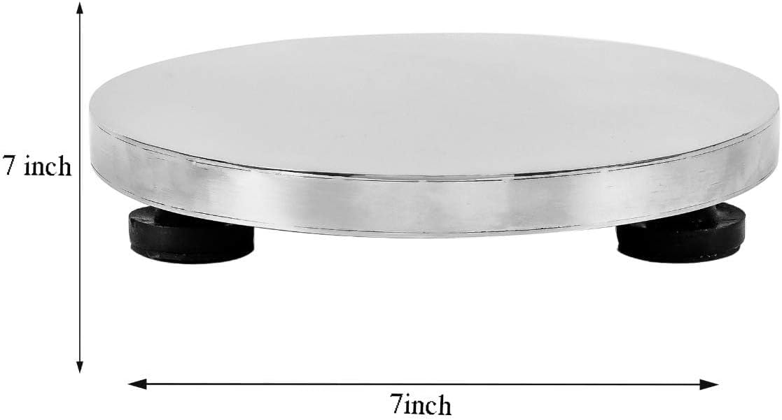 Stainless Steel Chakla/Rolling Board/Polpawith Stainless Steel Rolling pin/belanStainless Steel Chakla/Roti Maker/Rolling Board/Polpat with Stainless Steel Rolling pin/belan