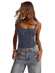 Dark Blue Polka Dots Print