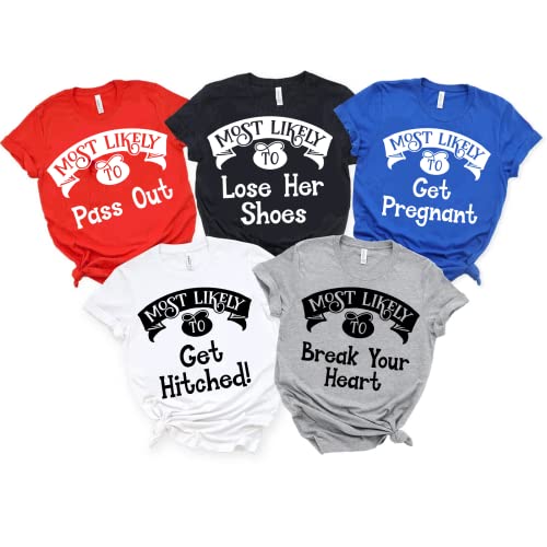 Most Likely to Girls Weekend Shirt Funny, Matching Party Shirt, Summer Besties Trip, Best Friends Matching Outfit, Group Vacation Tee