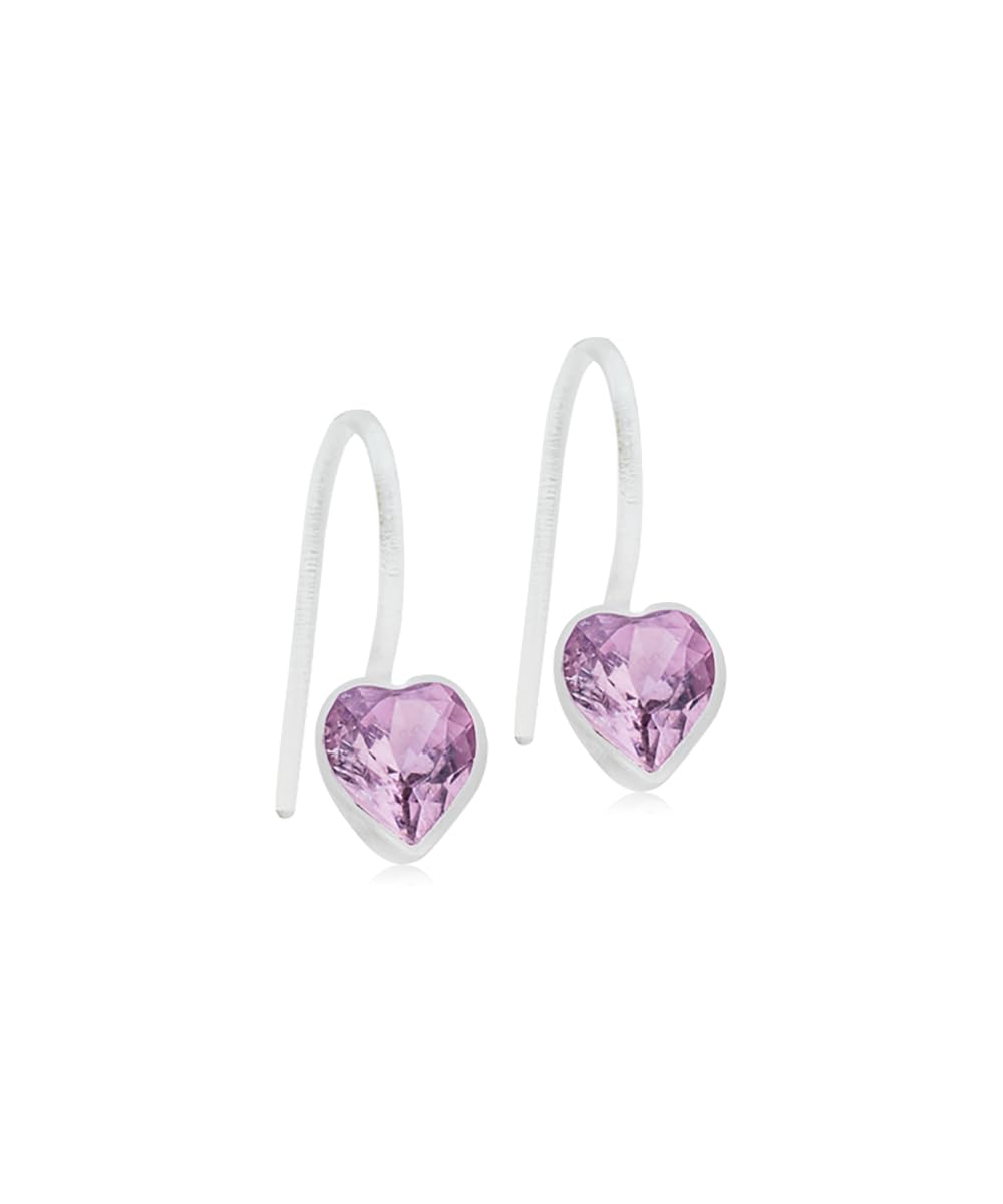 Blomdahl | Nickel Free | Medical Plastic Heart Crystal Pendant Earrings | Best Choice For Sensitive Ears