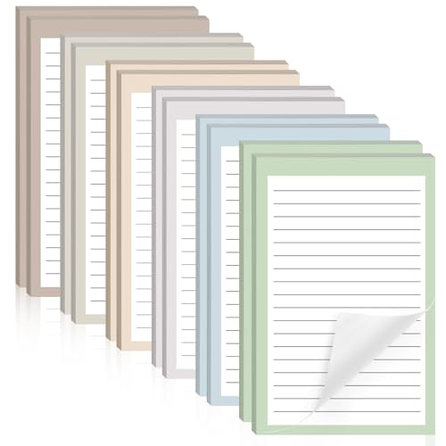 12-Pack-Lined-Sticky-Notes-4x6-in-Post-Sticky-Notes-with-Lines-6-Different-Colour-Sticky-Note-Pads-for-Office-School-Home-Desks-and-More 12 Pack Lined Sticky Notes, 4x6 in Post Sticky Notes with Lines, 6 Different Colour Sticky Note Pads for Office, School, Home Desks and More - Image 1