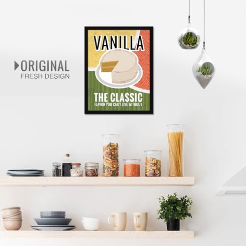 Image of Chaka Chaundh - Cake, Pastry, Cookies Shop And Confectionery Store Wall Art Framed Quotes Decor Item - Bakery Restaurant Cafe Food Sweets Deserts Poster Frame Decoration Items - 14 X 11 Inches