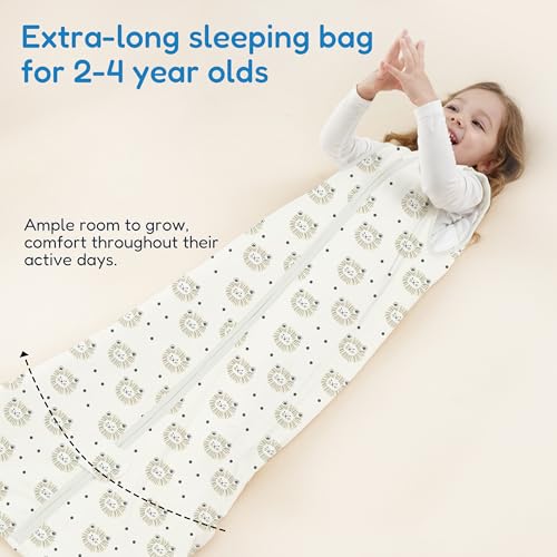 Image of TotAha Toddler Sleep Sack 1.0 TOG for 2T-3T-4T, Premium Soft Wearable Blanket Baby Sleeping Bag with 2-way Safe Zipper for Girl Boy