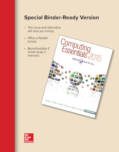 Computing Essentials 2015 Introductory Edition (O'leary)