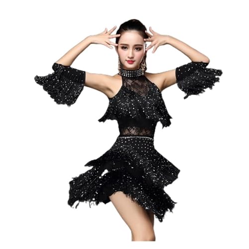 Lateinischer Tanzrock Neues lateinisches Tanzkleid Frauen/Mädchen/Lady Neue sexy Fransen Salsa/Ballsaal/Tango/Cha Cha/Rumba/Samba/Latin Kleider for...