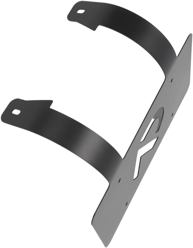 Semi Truck Commercial Truck Deer Guard Stainless License Plate Holder 3'' for Freightliner for Volvo for Kenworth - Black