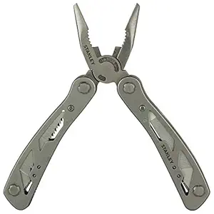 STANLEY 1-84-519 12-in-1 Foldable Multi Tool with Anti-Rust Properties for Minor Repair Work Ideal for Home, Car, Bikes, Camping & Outdoor Activity, GREY