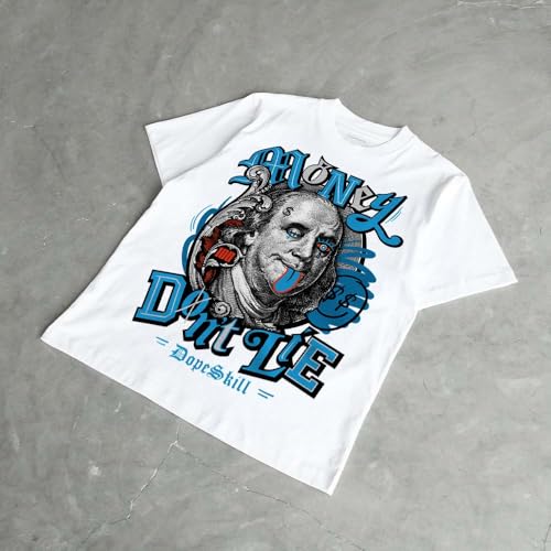 Image of DopeSkill Graphic Tee Streetwear Hip Hop Hypebeast Street Style Unisex T-Shirt Sneaker Colour Matching Shirts Swag Y2K Style