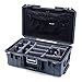 Pelican Charcoal & Black 1535 air case with Grey CVPKG dividers & Combo-Pouch lid Organizer.