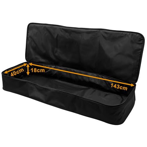 TIGER WR-107 Keyboard-Tasche mit Tragegurt - 88 Key Keyboard/Digital Piano gepolsterte Tasche - 1460 x 388 x 175mm