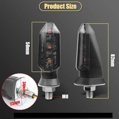 Feu clignotant haute luminosité 12V pour indicateur de direction moto - 5