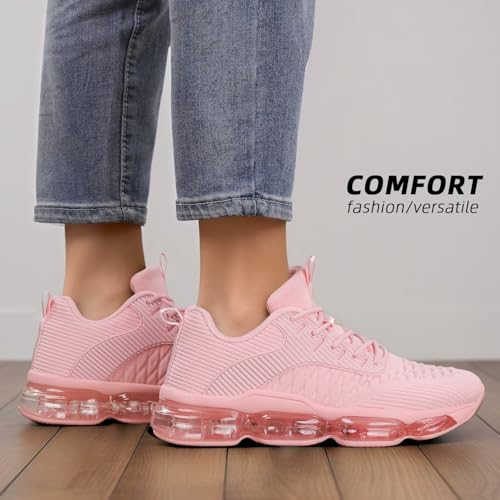 Image of Kapsen Womens Walking Running Shoes Air Cushion Breathable Fashion Tennis Sneakers Mesh Workout Casual Athletic Sports Gym