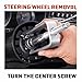 Powerbuilt Master Steering Wheel and Lock Plate Puller Kit, Foreign and Domestic Vehicles, 16 Piece Car Repair Tool Set - 648748