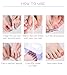 Beaolata Semi Cured Gel Nail Strips - 26 PCS Salon Quality Toe Gel Nail Stickers for All UV Light - Longlasting & Easy Remove Toe Wraps Art Kit for Women (Peach Pink)