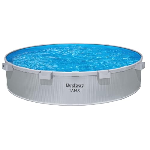 Bestway TANX 10' x 24" Round Above Ground Stock Tank Pool, All-in-One Set