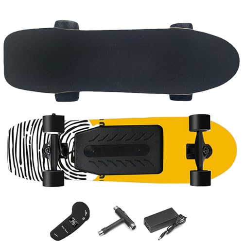 WACLMOTAKE Elektrisches Offroad-Skateboard, mit EIN-/Doppel-nabenmotoren, max. Geschwindigkeit 22–40 km/h, 4 Geschwindigkeitsmodi, stoßdämpfende Rollen, für Campus und Stadt Dual-Drive-24km