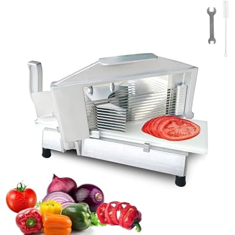 Commercial Heavy Duty Tomato Slicer, 3/16 inch Tomato Cutter Vegetable Slicer, 420J2 stainless steel blade,Multipurpose Manual Tomato Cutter slicer for Restaurant or Home Use Cover