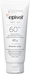 Protetor Solar Facial Episol Sec Oc Fps 60 - Sem Cor - 60ml - Para Peles Mistas a Oleosas - Acabamento Matte - Mantecorp