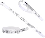 Eight Brothers Finger Measuring Tool - Ring Sizer Gauge (1-17 USA Ring Sizer) for Women, Men & Kids/Measure Your Finger Sizes @ Home