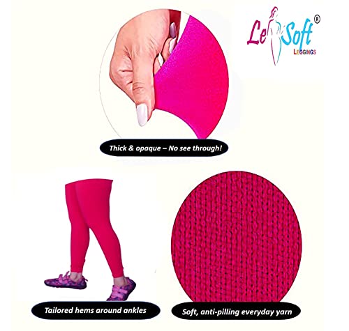 Image of Le-Soft Ladies Cotton Legging | Buttery Soft Stretchy Fit | Churidar Length | Leggings for Women and Girls | Small - 3XL Plus
